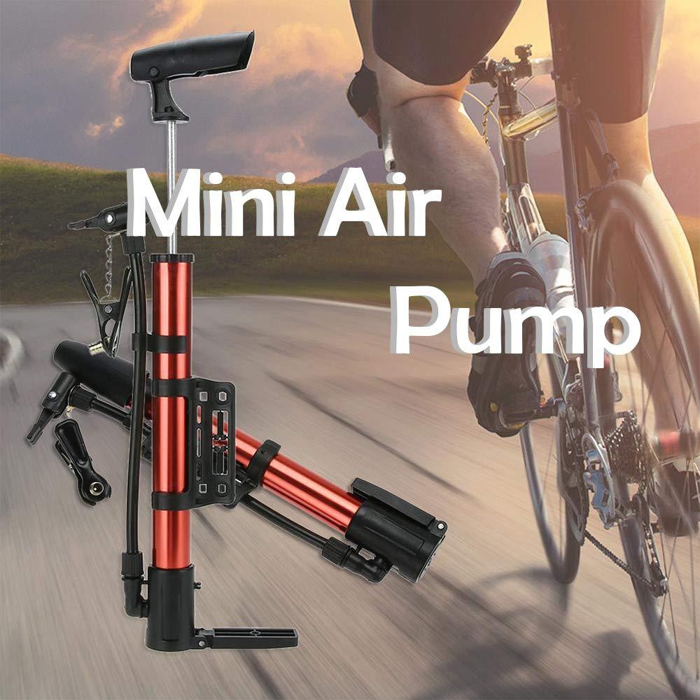 Aluminum Mini Bicycle Air Pump (Multicolor) signaturekarts