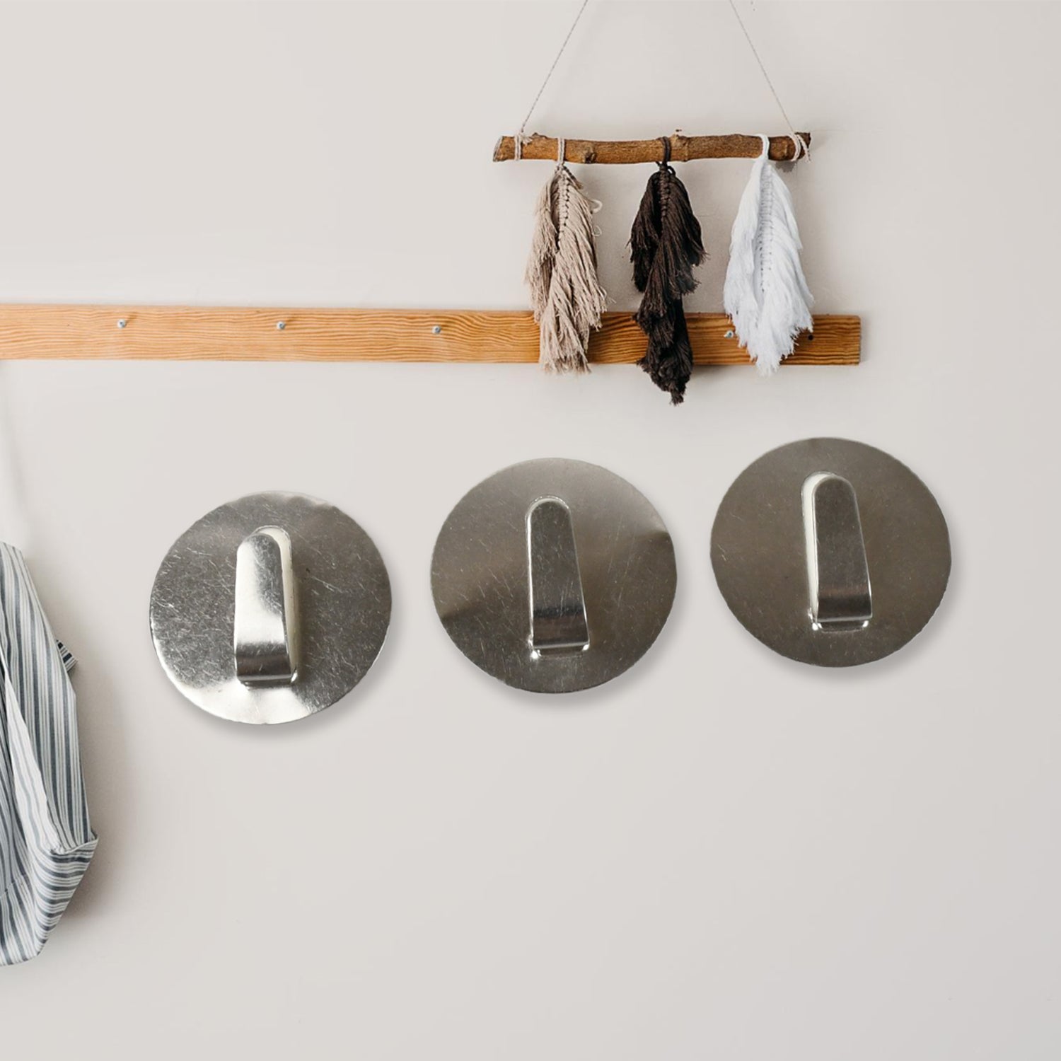 Self- Adhesive Hooks, for Hanging Robe Coat Towel Kitchen Bathroom and. signaturekarts