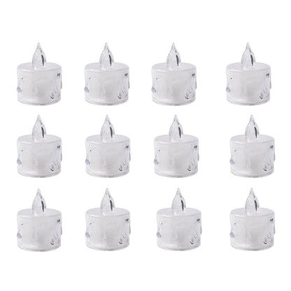 Flameless Acrylic LED Tealight Candles for Festival Decor (24 Pc) signaturekarts