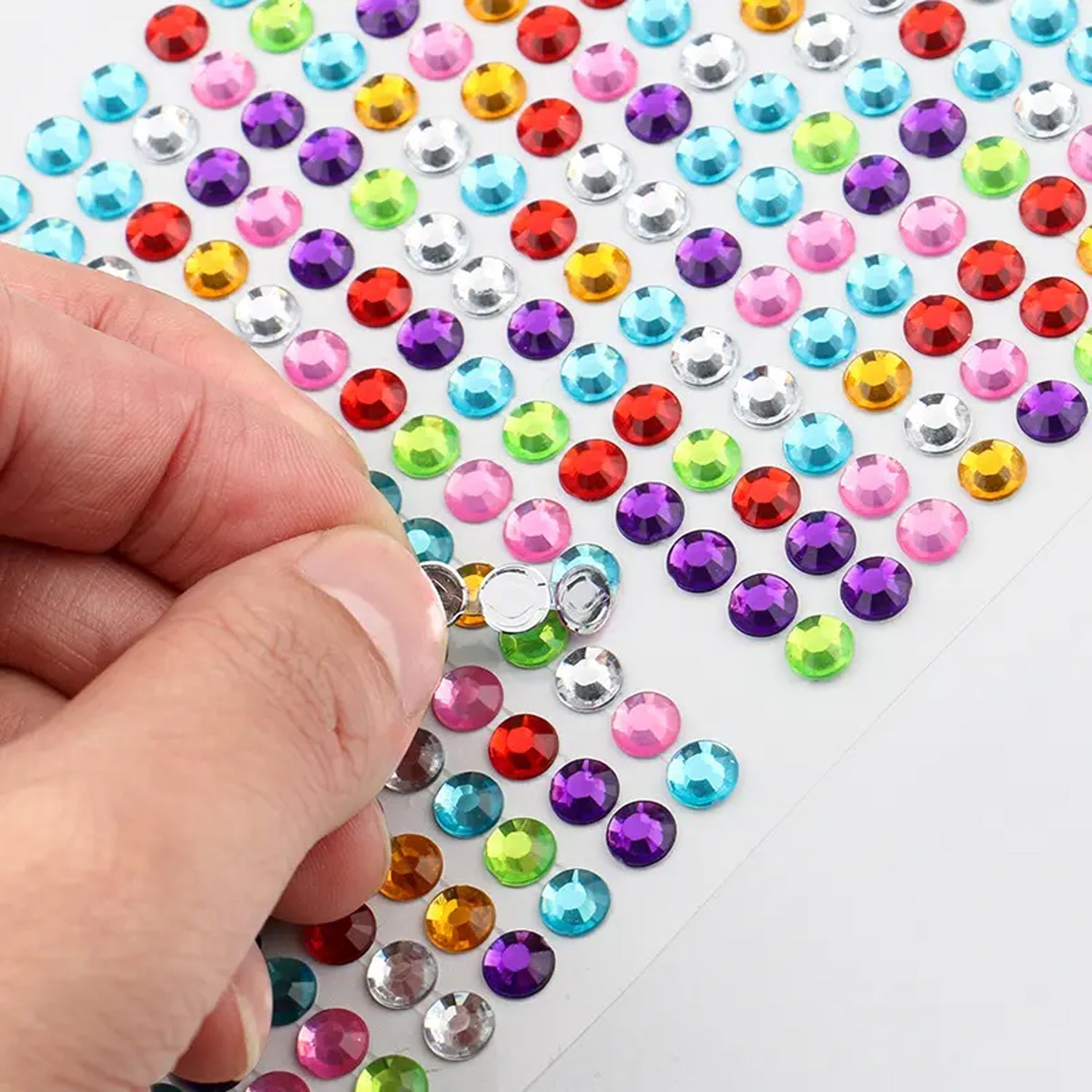 Self Adhesive Multi Size Shaped Shining Stones Crystals Stickers For Art & Craft, Mobile Phone Decoration, Jewelery Making, School Projects, Creative Work signaturekarts