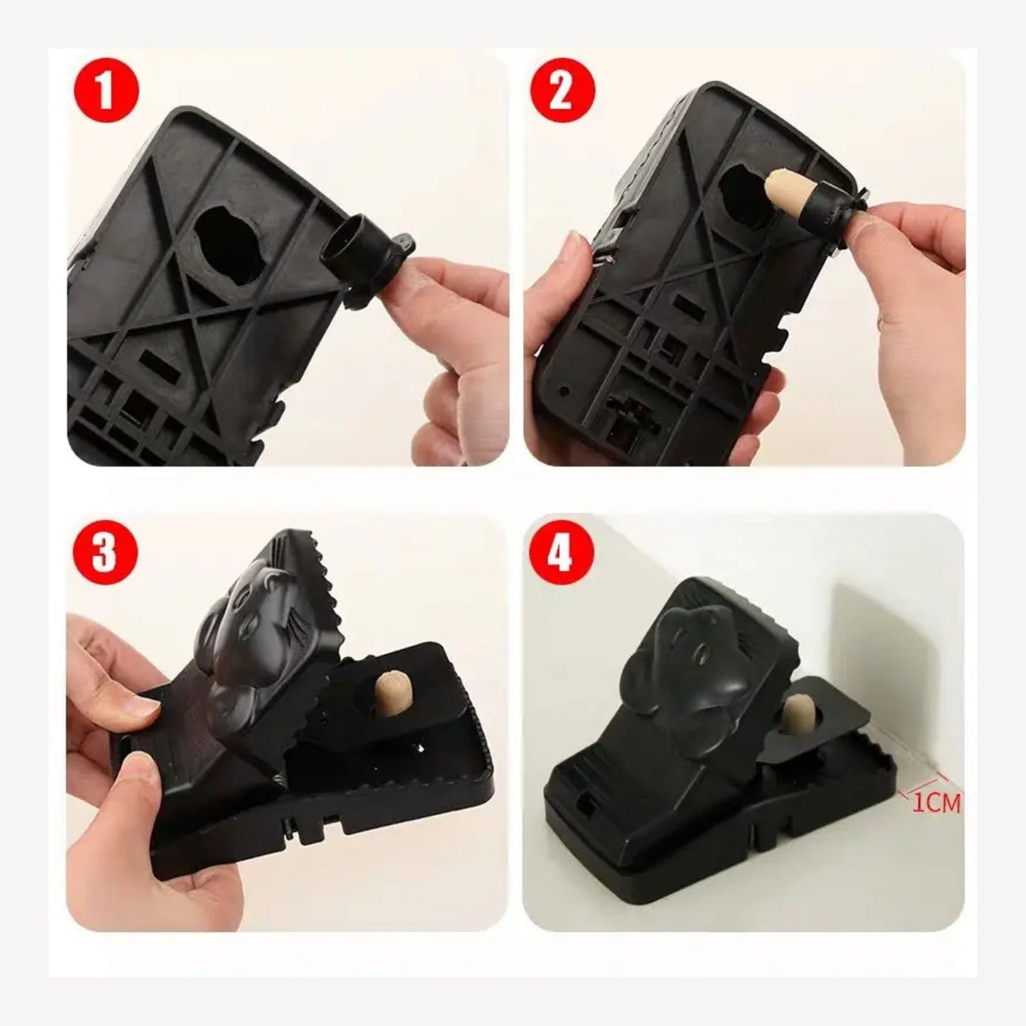 Mouse Trap Cage with Dummy Mouse – Reusable Pest Control for Home & Office (1 Pc) signaturekarts