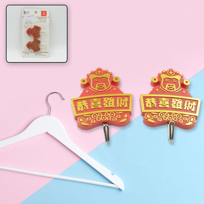 Multipurpose Self-Adhesive Hooks (2 Pc): Heavy Duty, Waterproof, Bathroom, Kitchen signaturekarts