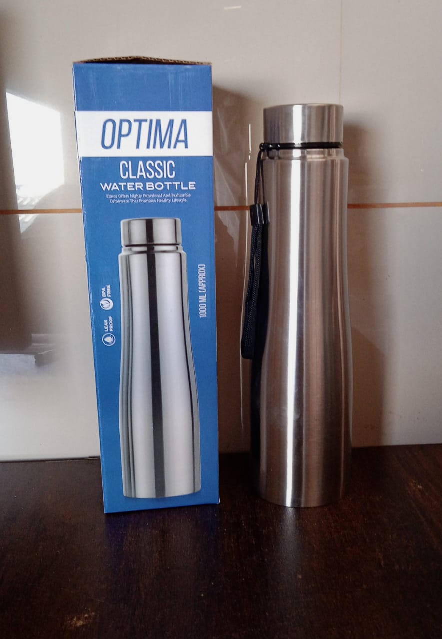 Stainless Steel Double Wall Vacuum-Insulated Drink Water Bottle (1000 ML) Signature kart