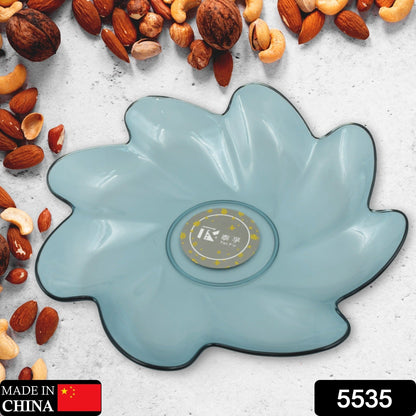 Flower Shape Kids Plastic Plate - for Dinner, Snacks & Party Supplies (1pc) signaturekarts