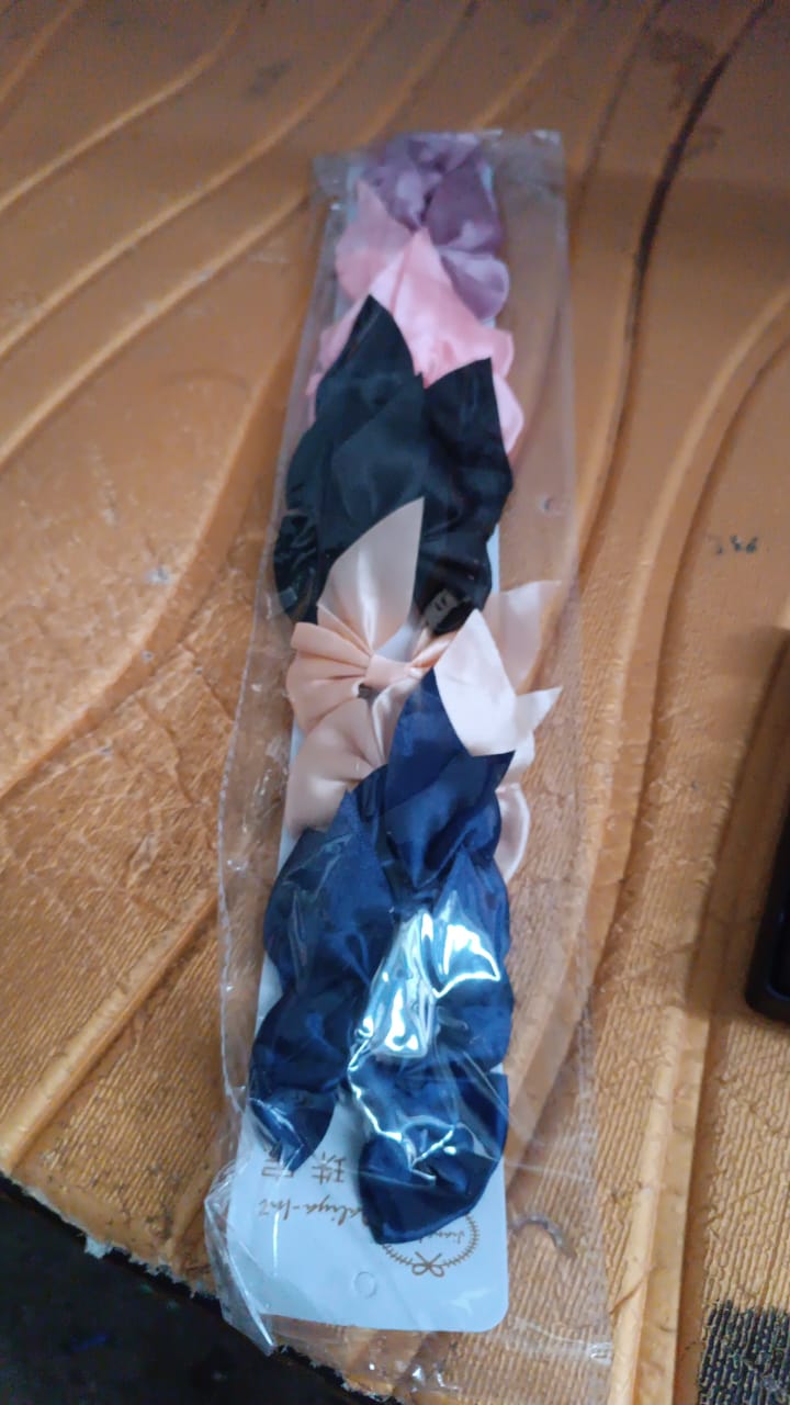 Premium Satin Bow Hair Clip Set for Girls and Women (10 Pc) Signature Kart
