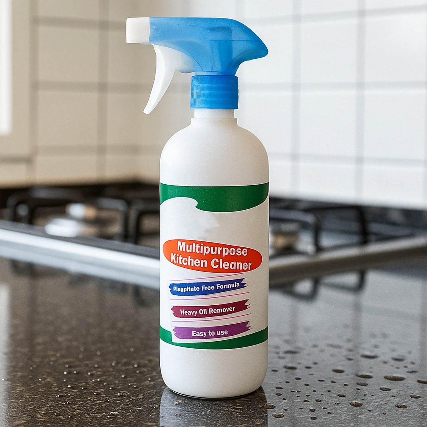 Kitchen Cleaner Spray for Oil & Grease on Stoves (Approx 500ml, Non-toxic) signaturekarts