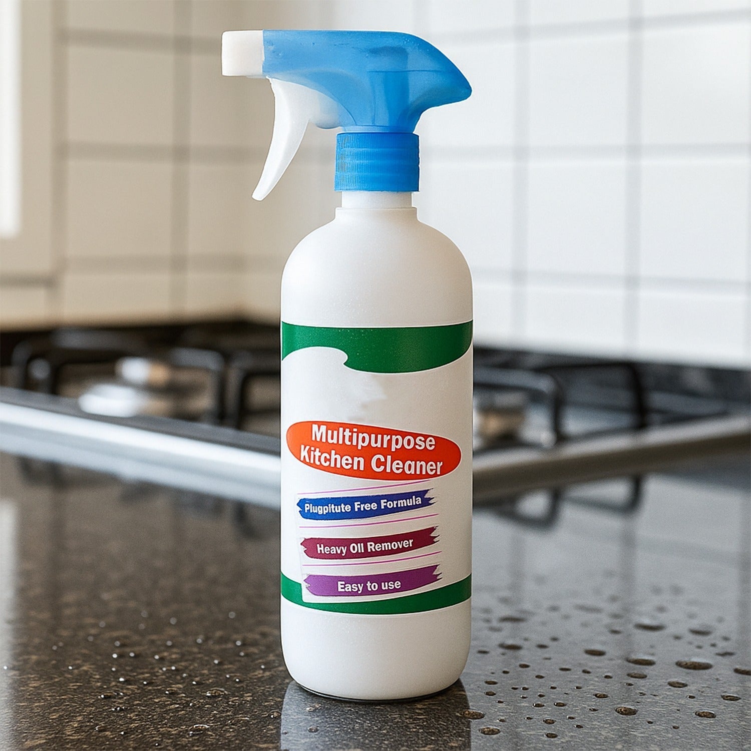 Kitchen Cleaner Spray for Oil & Grease on Stoves (Approx 500ml, Non-toxic) signaturekarts