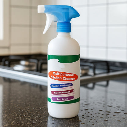 Kitchen Cleaner Spray for Oil & Grease on Stoves (Approx 500ml, Non-toxic) signaturekarts