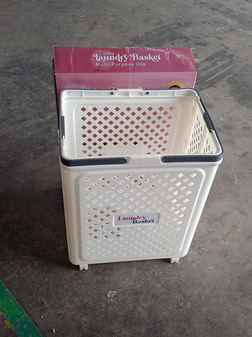 Multipurpose Foldable Laundry Basket with Wheels signaturekarts
