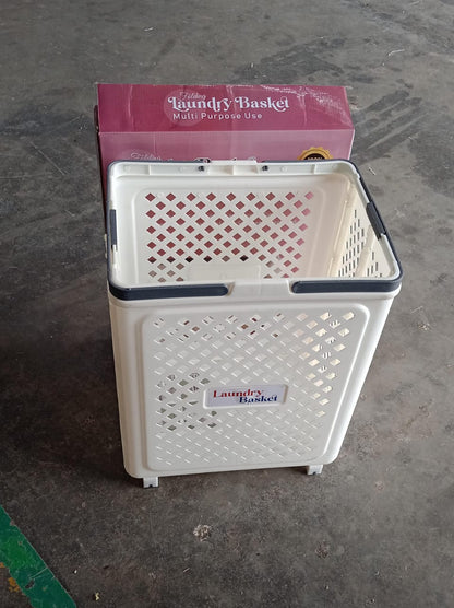 Multipurpose Foldable Laundry Basket with Wheels signaturekarts