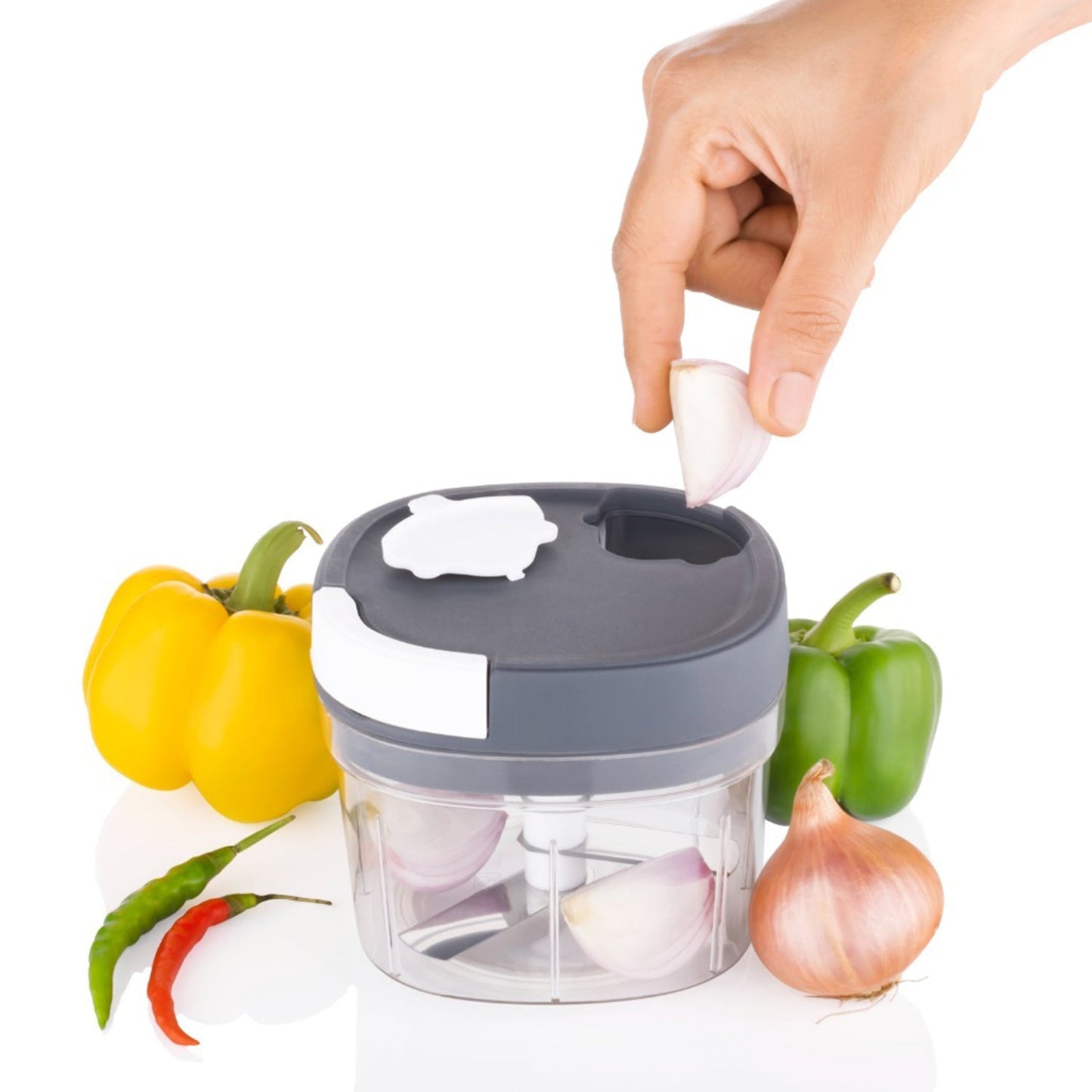 Handy Chopper and Slicer for Chopping and Slicing Fruits Vegetables signaturekarts