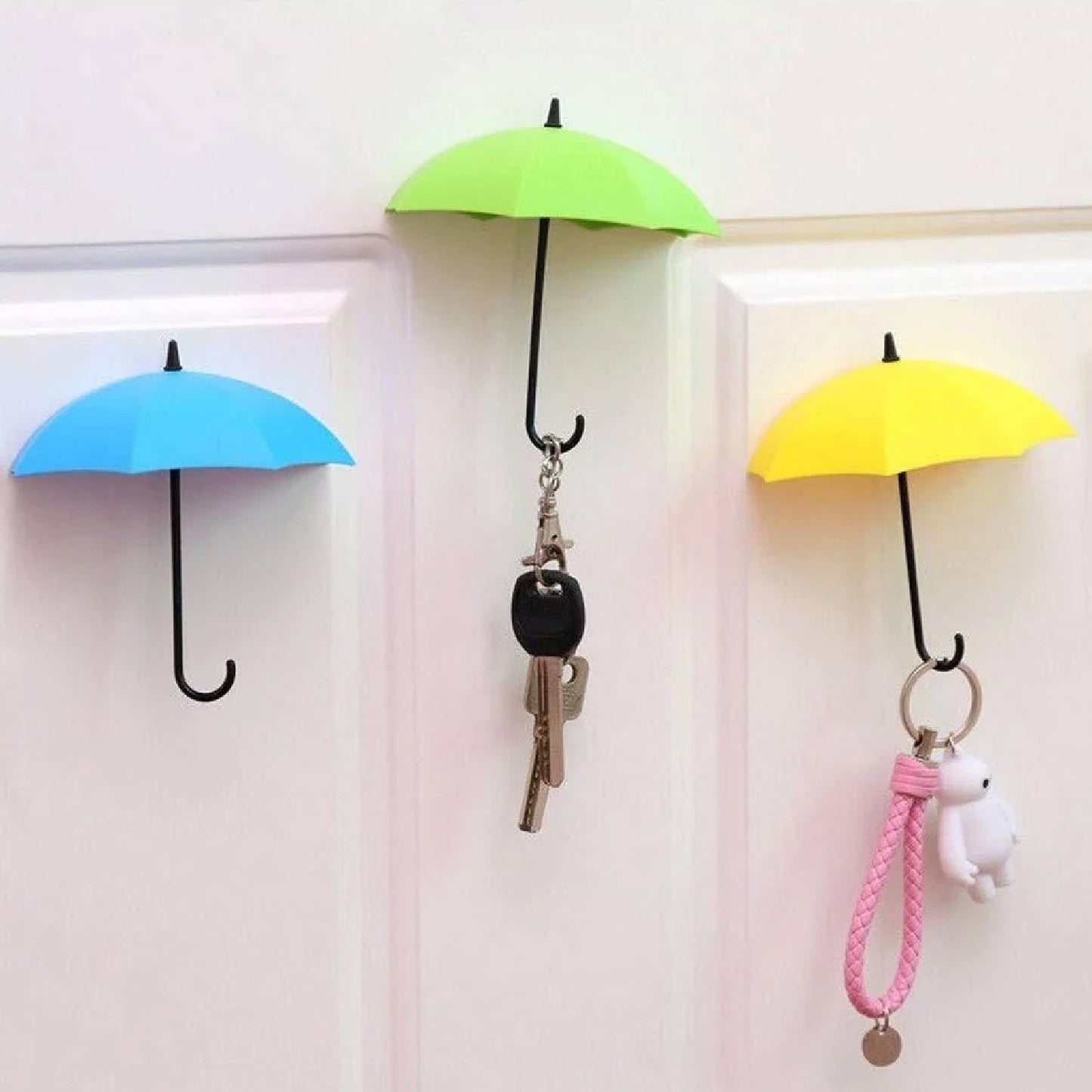 Multipurpose Umbrella Key Hat Holder Wall Hanging Hook Multicolor signaturekarts