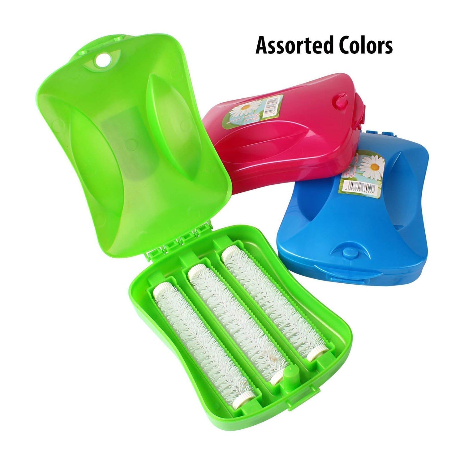 Plastic Handheld Carpet Roller Brush Cleaning with Dust Crumb Collector, Wet, and Dry Brush signaturekarts