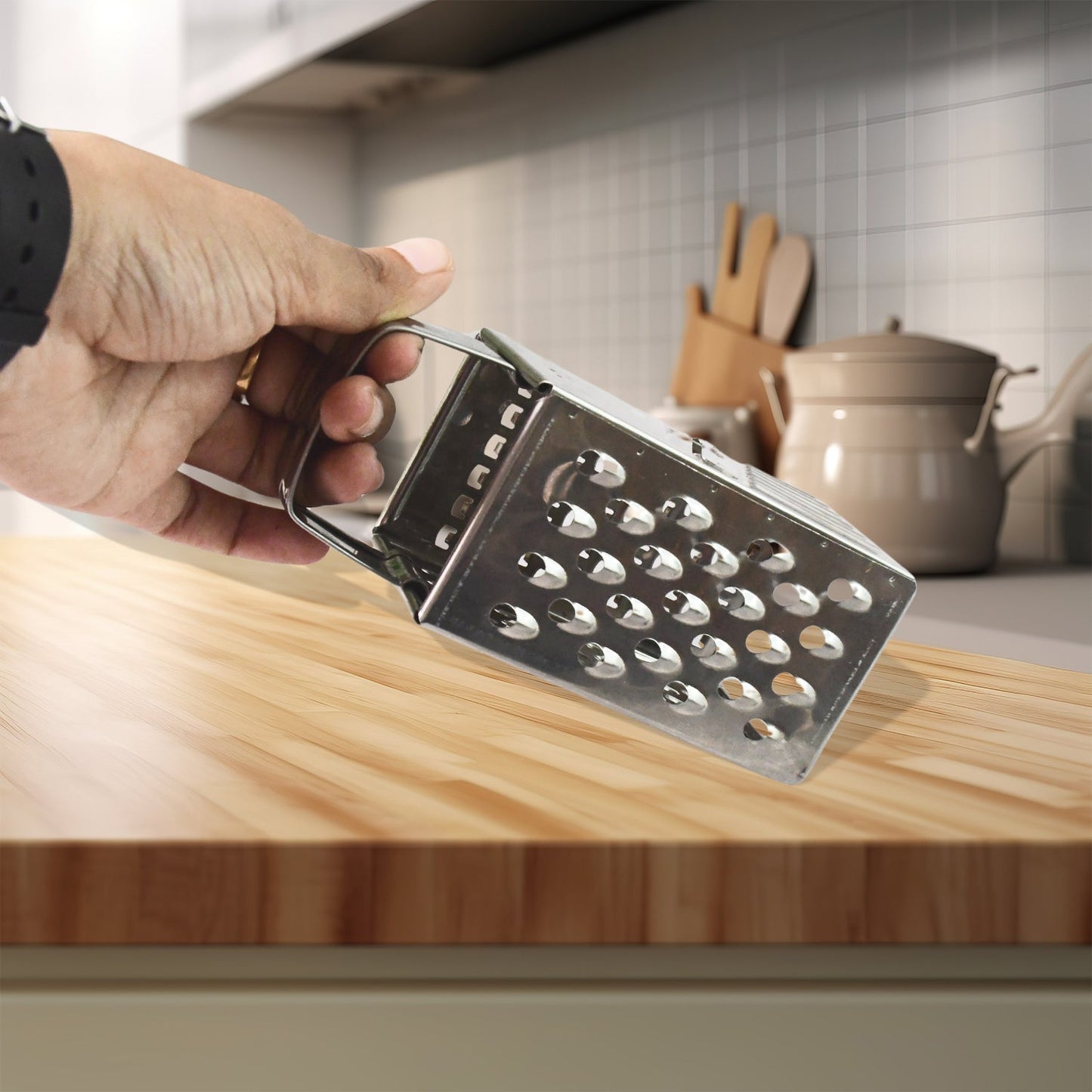 Supermom Premium 4-in-1 Stainless Steel Compact Grater and Slicer signaturekarts