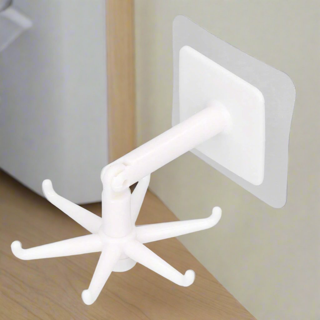 360° Rotating Folding Hook Self-Adhesive Waterproof Wall Mounted Hook Signature Kart