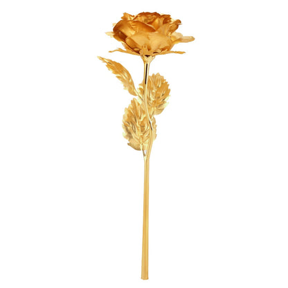 Luxury Decorative Gold Plated Artificial Golden Rose with Premium Box signaturekarts
