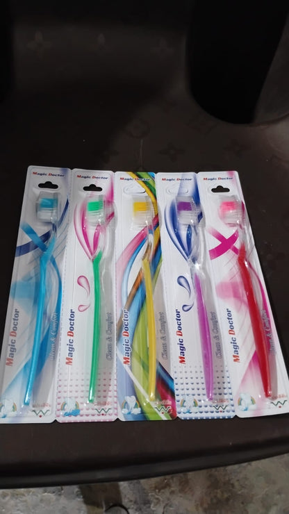 Premium Plastic Toothbrush (1 Pc / Mix Color) Signaturekarts