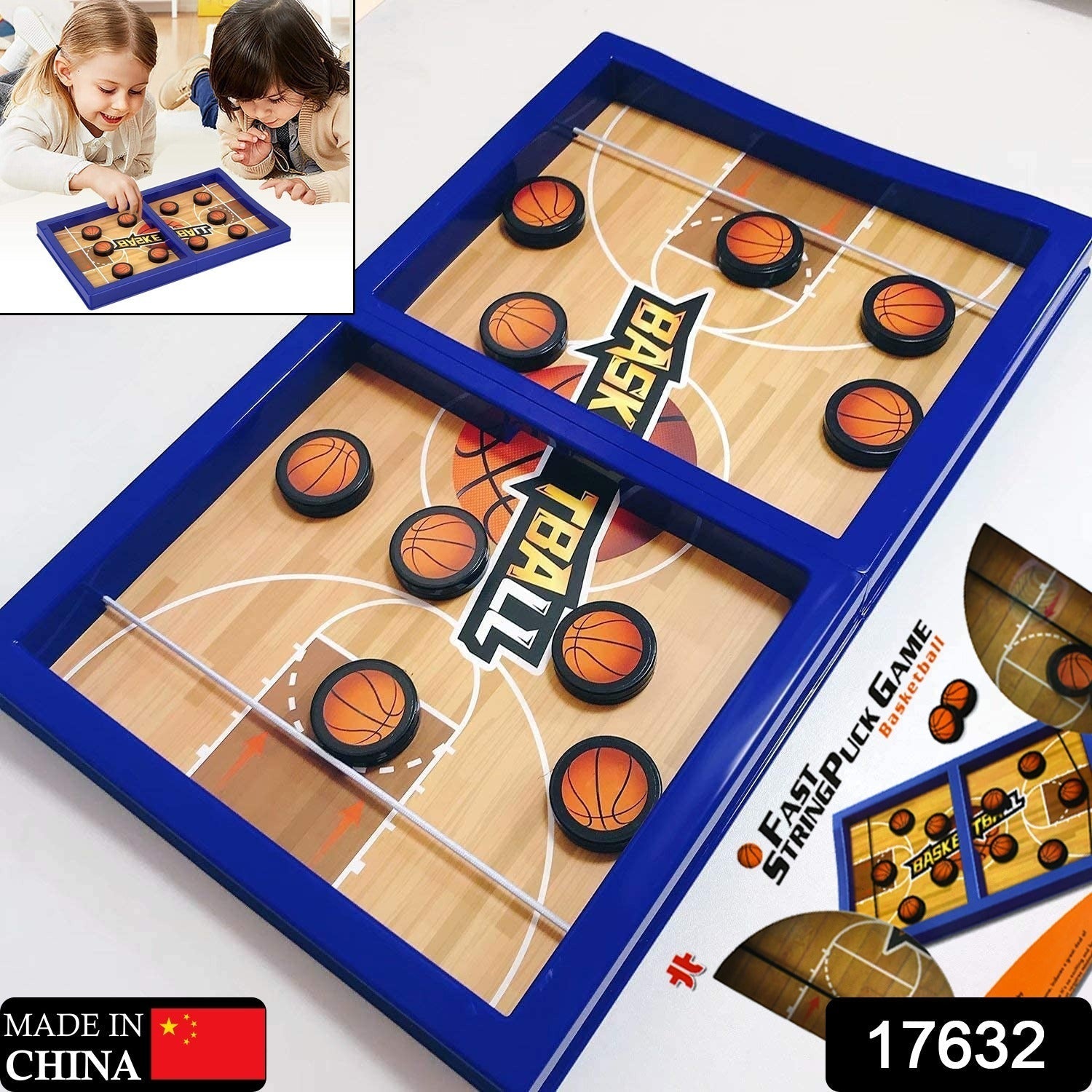 Fast Sling Basketball Puck Game Paced Table Desktop Battle Ice Hockey Game signaturekarts