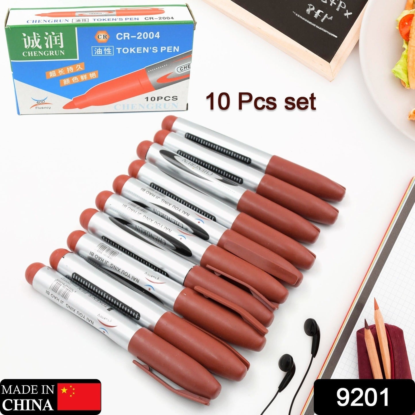 10Pc Marron Marker Permanent (10 Pc Set) signaturekarts