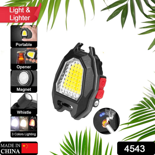 Triangular Camping Flashlight with Lighter – 6 Modes, 3 Colors, Waterproof Signaturekarts