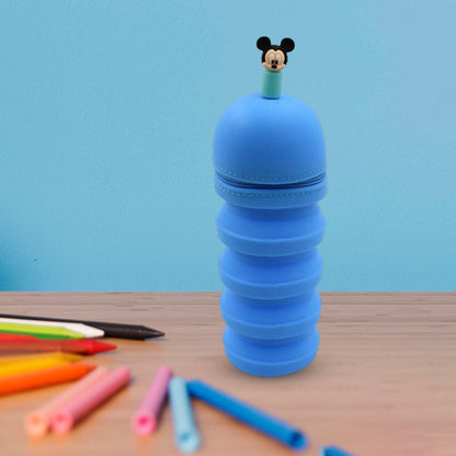 Silicone Telescopic Pencil Case – Large Capacity Zipper Case for School & Office signaturekarts