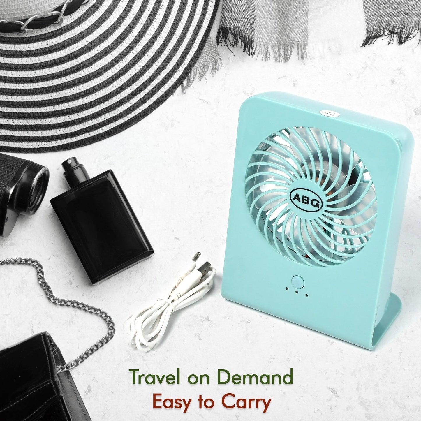 Portable Desk Fan – Big Table Fan (Battery Not Included) signaturekarts