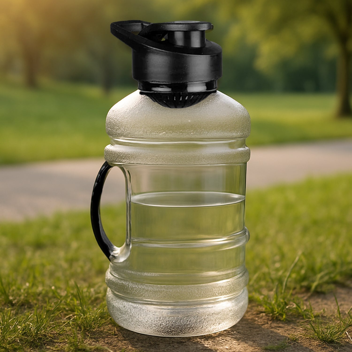 Sports Gym 1.5 Liters Gallon Water Bottle with Mixer and Strainer signaturekarts
