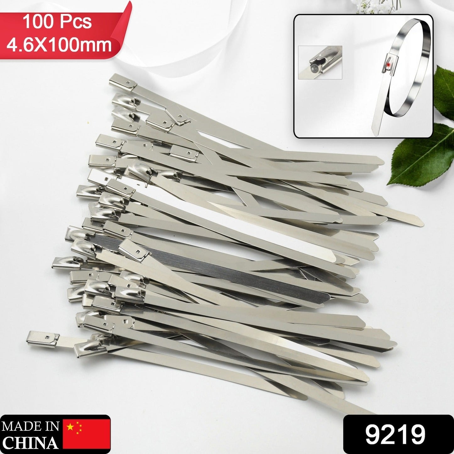 Stainless Steel Cable Ties for Solar & Home Use (100 Pc, 4.6x100mm) signaturekarts