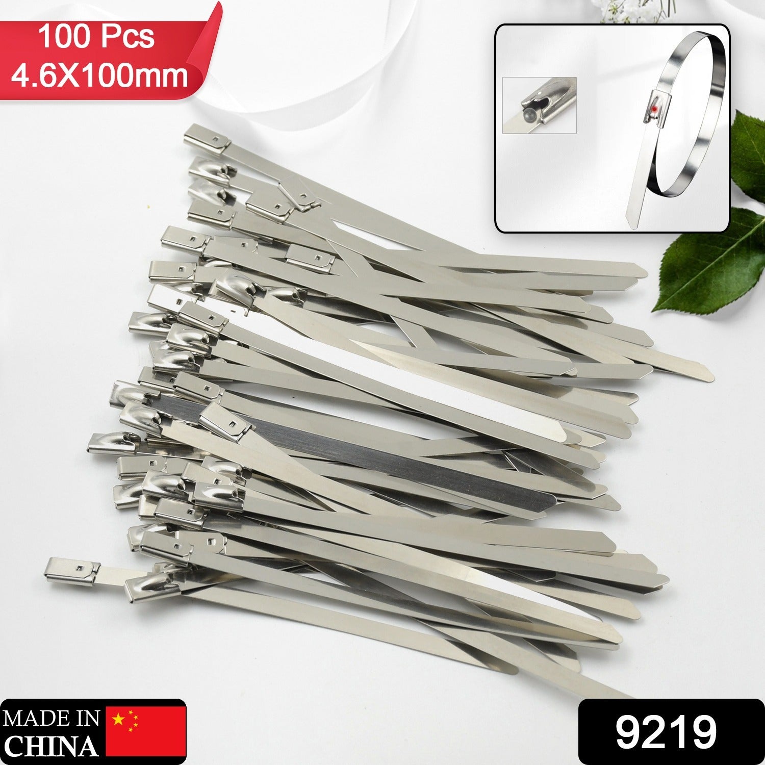 Stainless Steel Cable Ties for Solar & Home Use (100 Pc, 4.6x100mm) signaturekarts