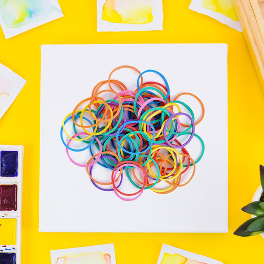 Strong & Reusable Rubber Bands: Multicolor for Office, Home & School, Hair accessories signaturekarts