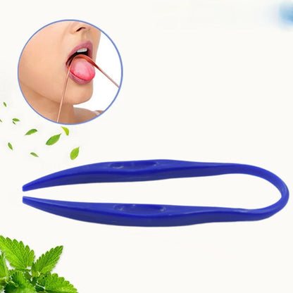 Plastic Tongue Cleaner For Kids & Adults | Tongue Scraper For Bad Breath, Maintain Oral Hygiene for Daily Use | for Fresh Breath & Bacteria Removal | Improved Taste Plastic With Handle Tongue Cleaner (1 Pc ) signaturekarts