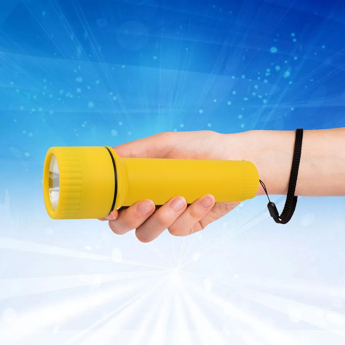 Big LED Flashlights / Torch Light, Battery operated (1 Pc / Battery not included) signaturekarts
