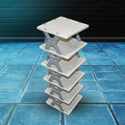 Foldable Shoe Rack (1 Pc, 6 Layers): Space-Saving, Entryway Storage signaturekarts