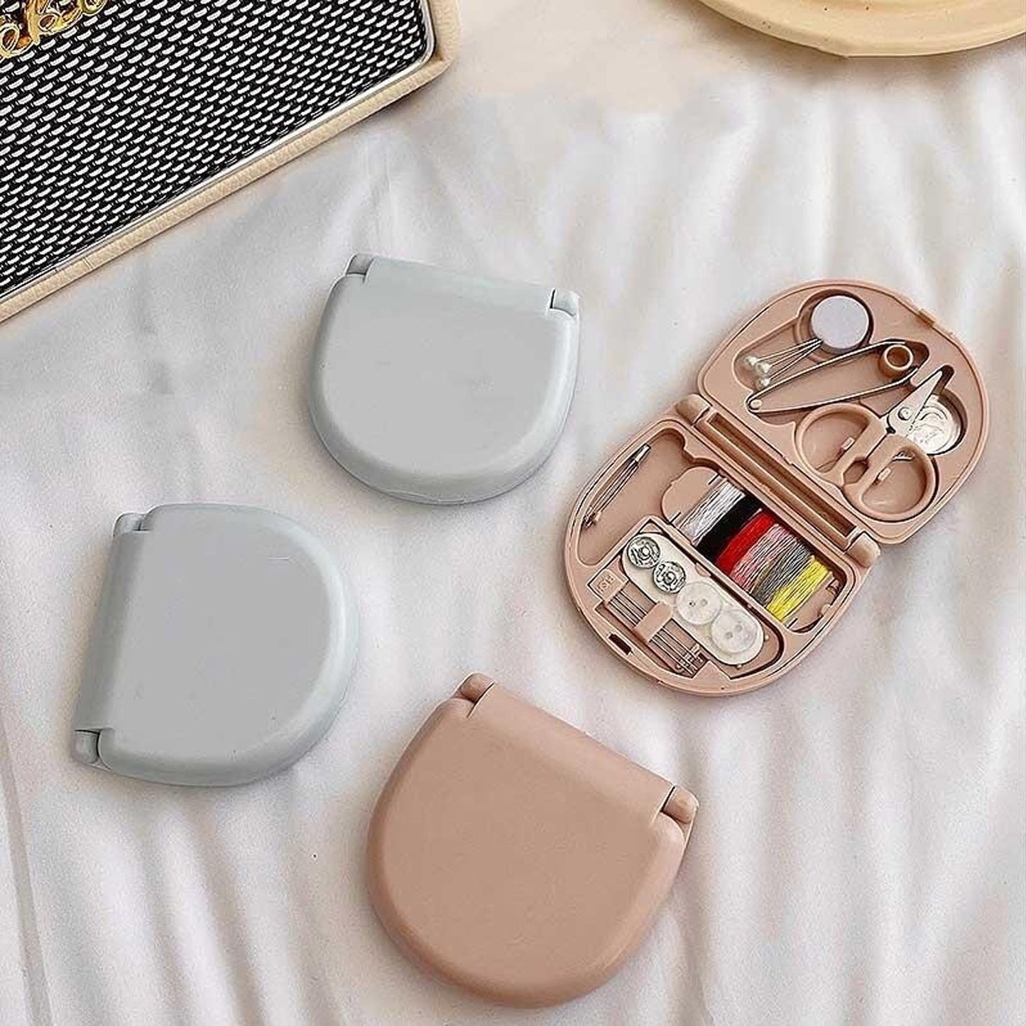 Mini Travel Sewing Kit for Beginners with Threads & Scissors signaturekarts