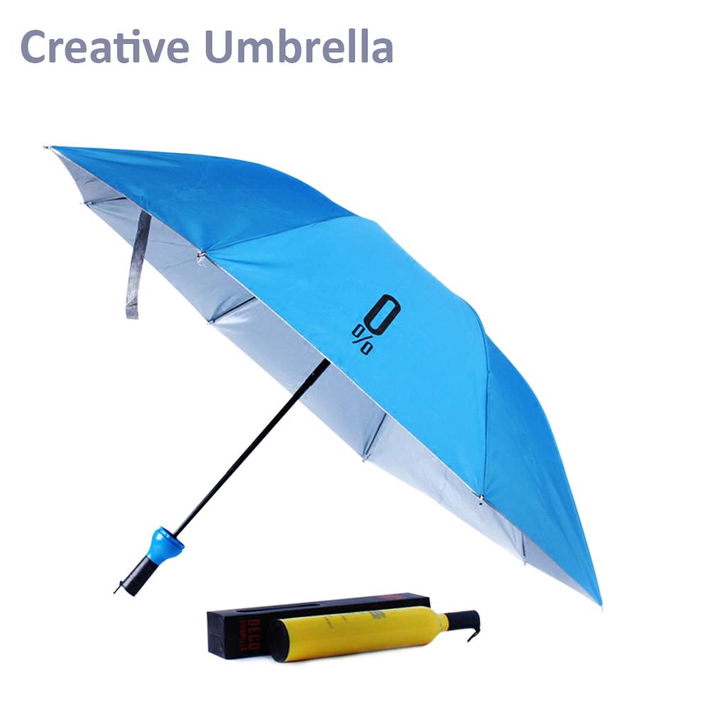 Pocket Folding Wine Bottle Umbrella signaturekarts