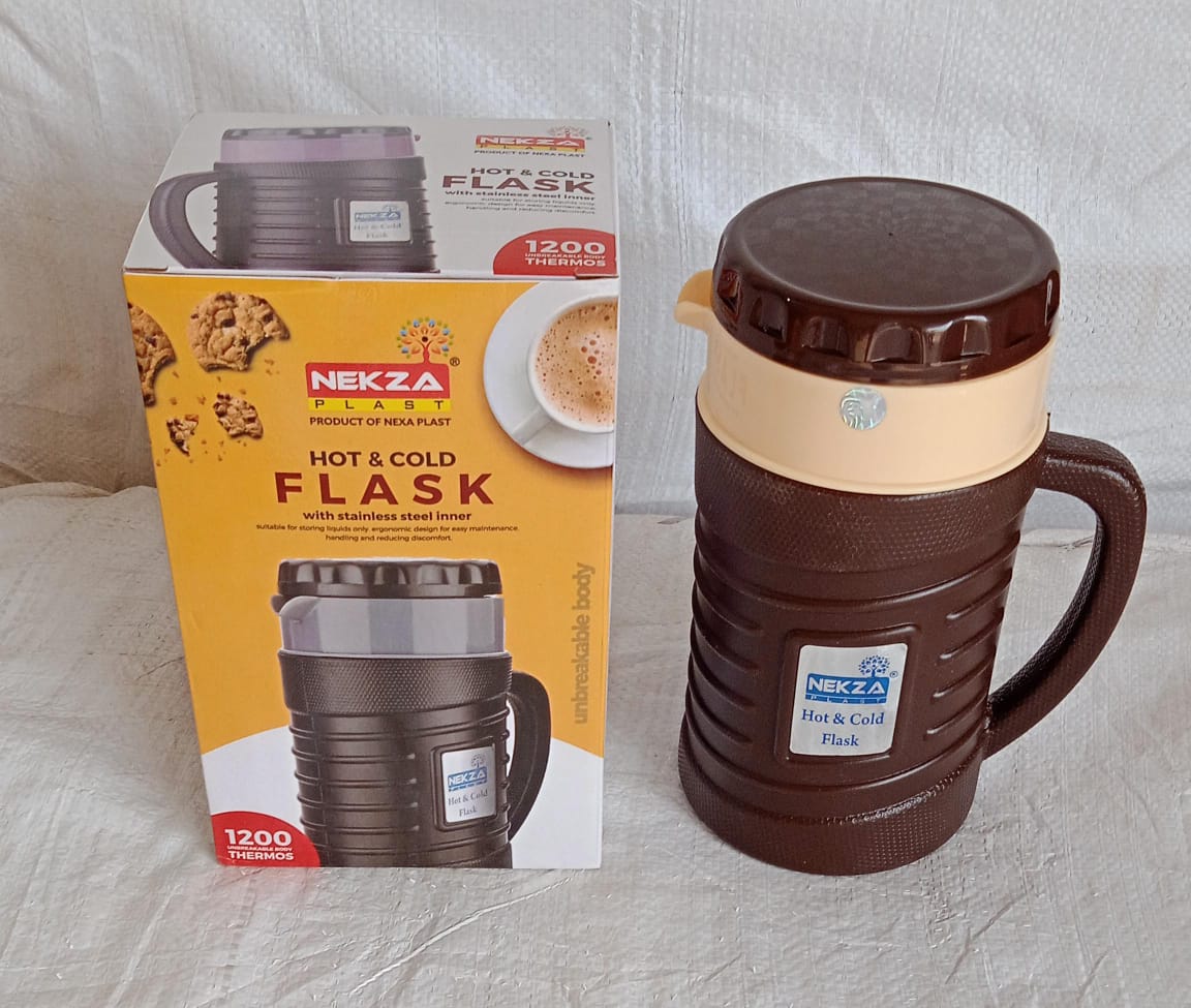 Stainless Steel Thermos Flask (Multiple Sizes): Travel Mug, Coffee, Tea (Leakproof) signaturekarts