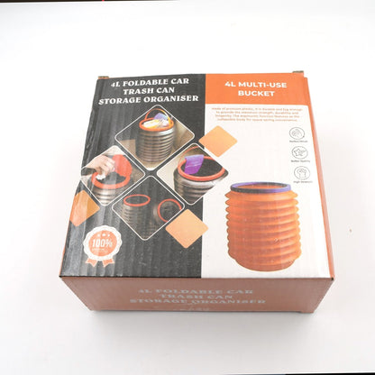 Foldable Storage Bucket , Water Container & Dustbin Multiuse Bucket For Home , Car & Kitchen Use Bucket signaturekarts
