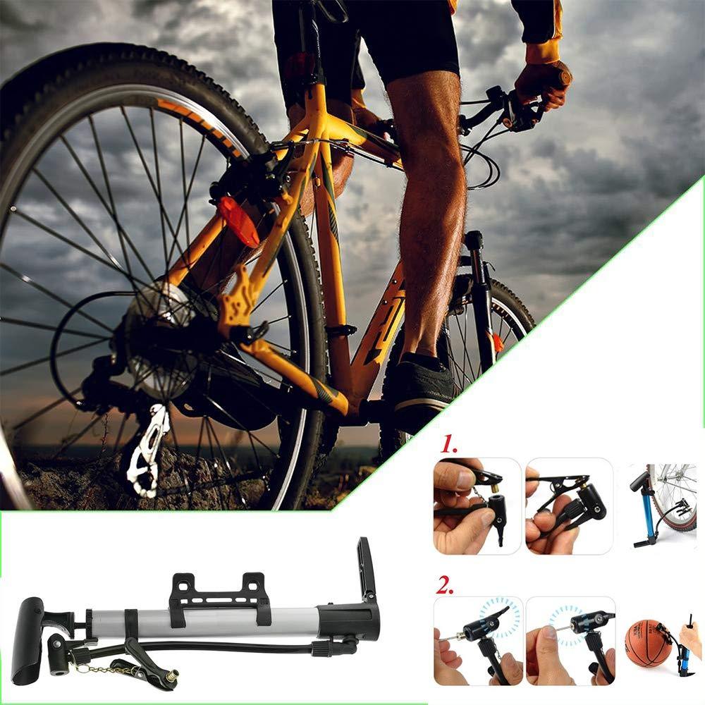 Aluminum Mini Bicycle Air Pump (Multicolor) signaturekarts