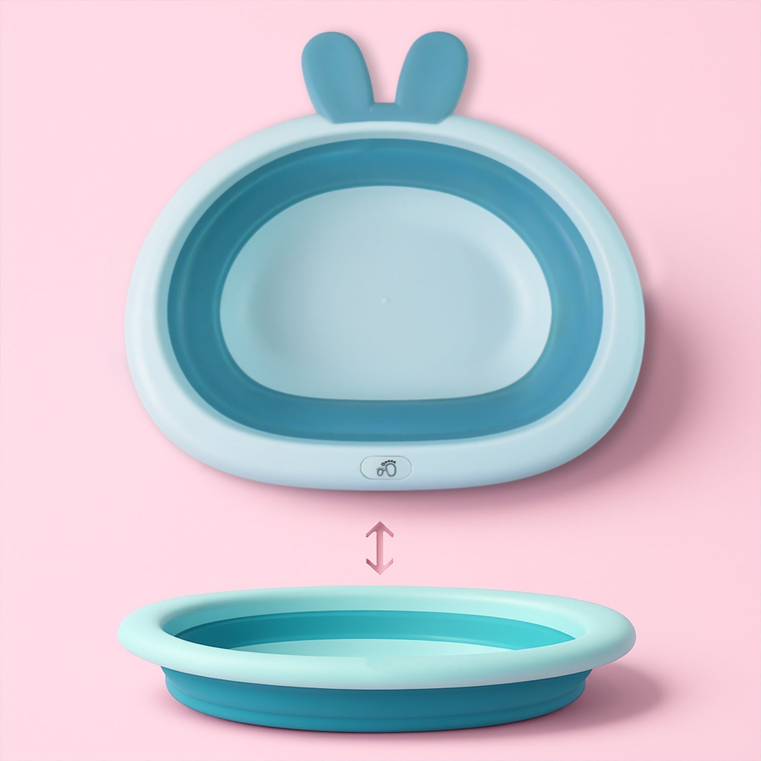 Foldable Multipurpose Collapsible Basin with Bunny Ear Handle signaturekarts