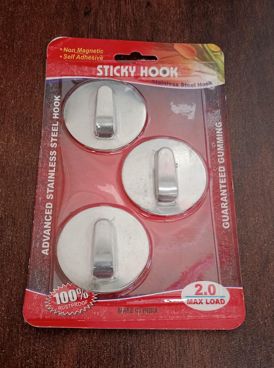 Self- Adhesive Hooks, for Hanging Robe Coat Towel Kitchen Bathroom and. signaturekarts