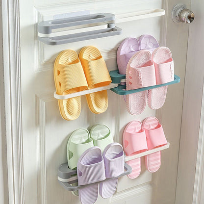 Multifunction Folding Slippers / Shoes Hanger Organizer Rack signaturekarts