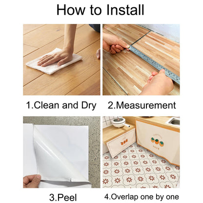 Peel and Stick Floor Tiles Kitchen / Bathroom Backsplash Sticker Detachable Waterproof DIY Tile Stickers for Wall Decoration Tiles Home Decoration (8x8 Inch / 10 Pcs Set) signaturekarts