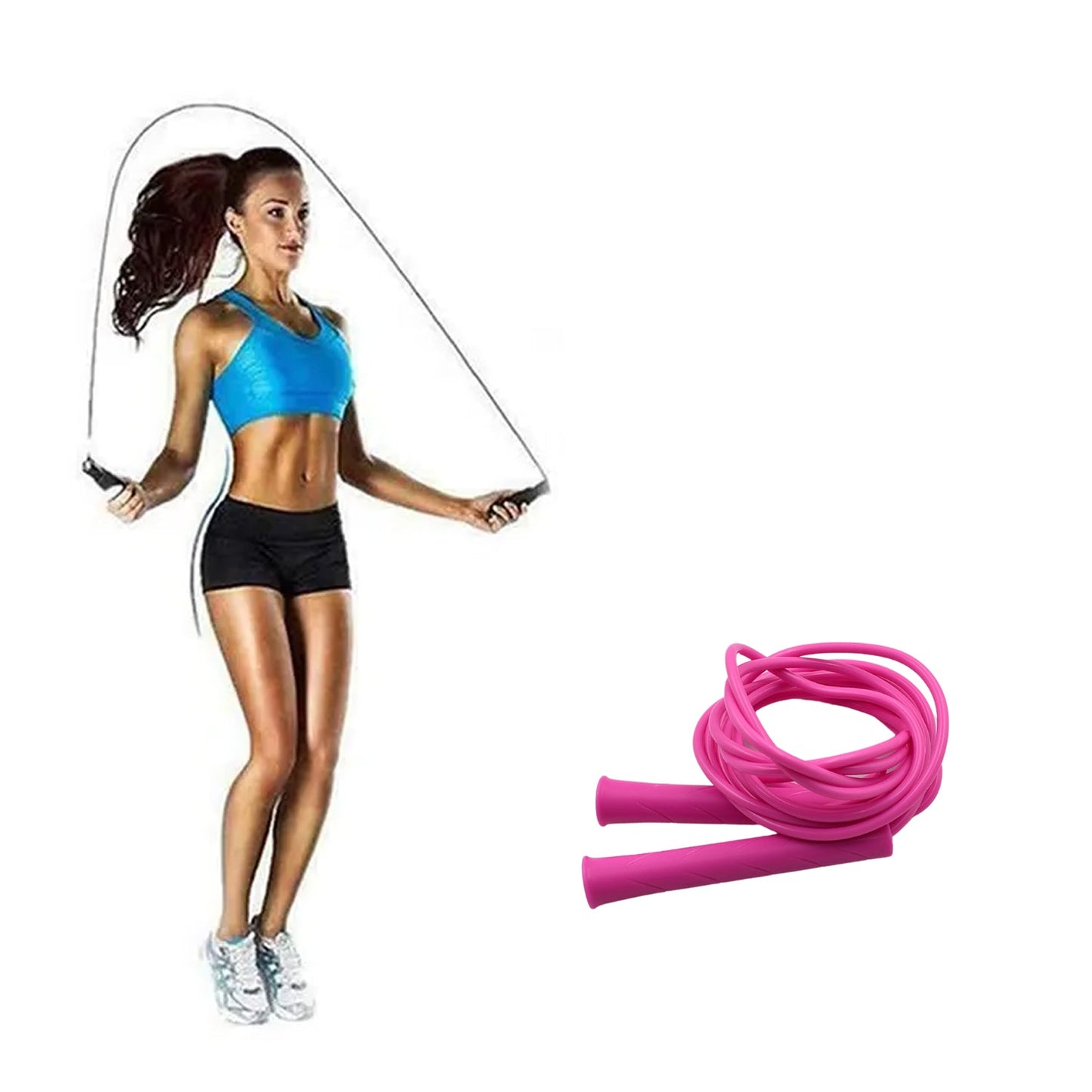 3m Plastic Adjustable Jump Rope: High-Speed Skipping, Crossfit, Fitness signaturekarts