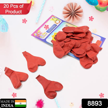 Heart shaped balloons Kinds (20 Pcs Set) signaturekarts