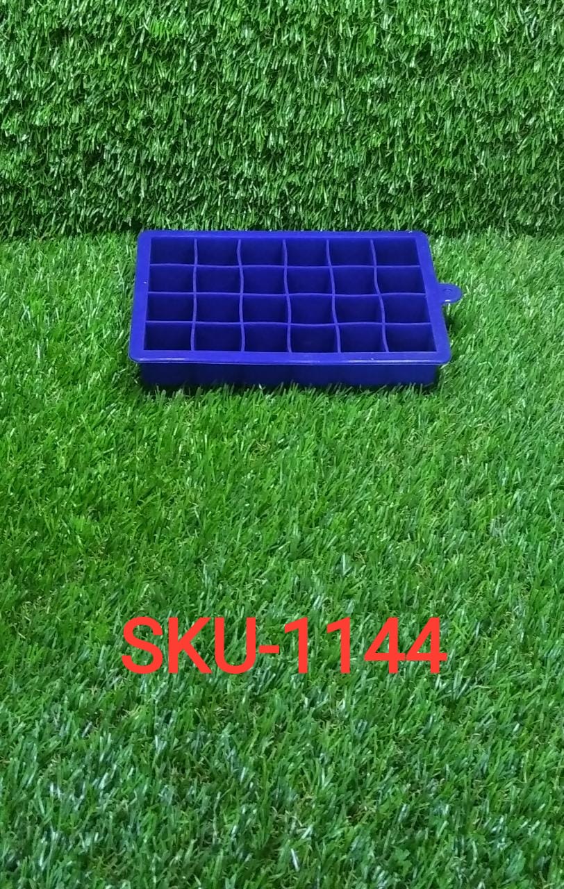 Silicone Ice Cube Trays 24 Cavity Per Ice Tray [Multicolour] signaturekarts