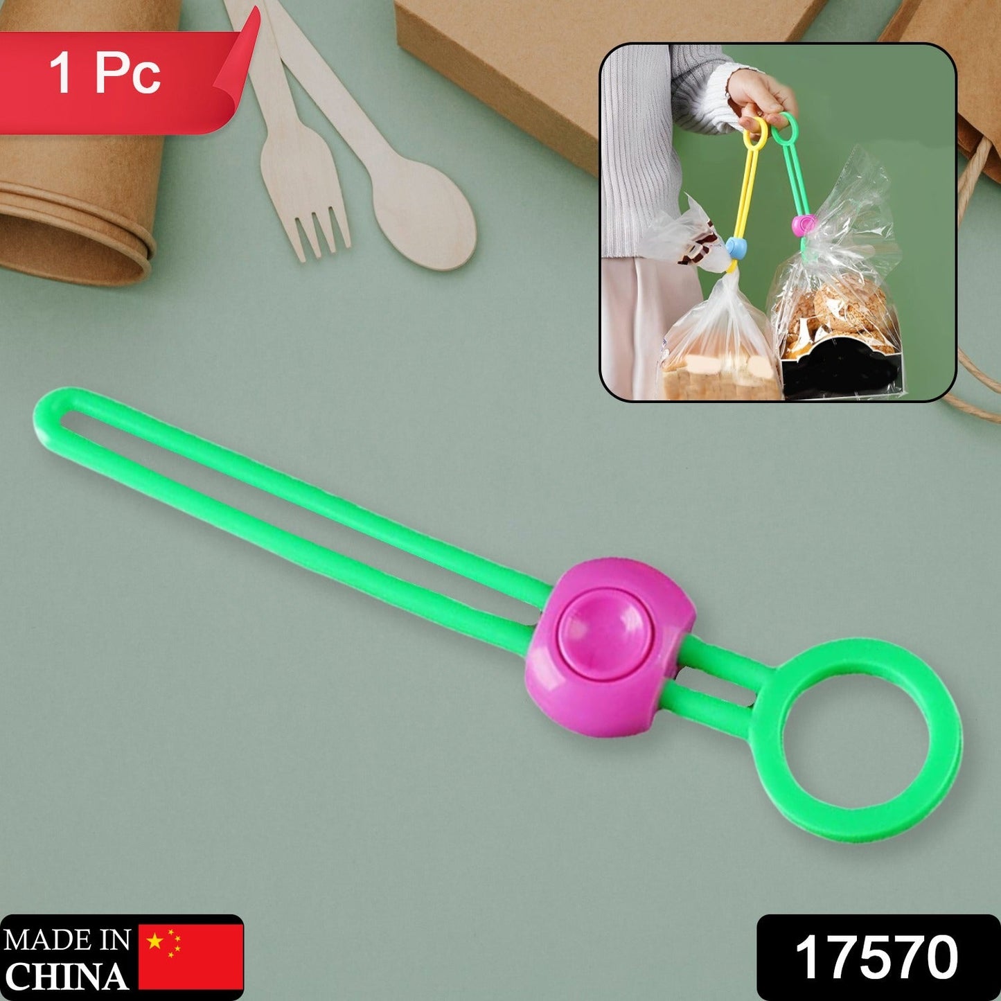 Food Bag Sealing Clips - Multi-Purpose Reusable Organizers for Kitchen & Home (1pc) signaturekarts