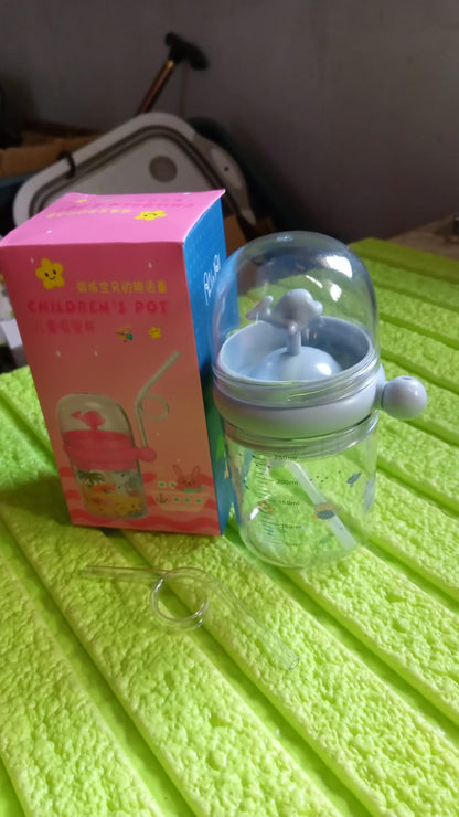 Whale Spray Sippy Cup (1 Pc): Straw, Lid, Spill-Proof, Fun Water Play Signaturekarts