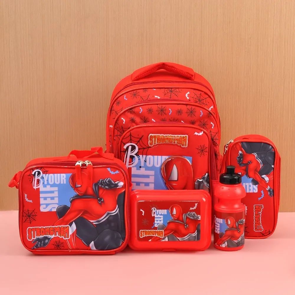 5 in 1 School Bag Set Includes Lunch Bag 14 Inch Bag  1 Set Mix signaturekarts
