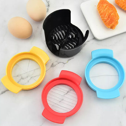 Multifunctional 3-in-1 Egg Cutter - Stainless Steel Slicing Tool with Durable Wires Signaturekarts