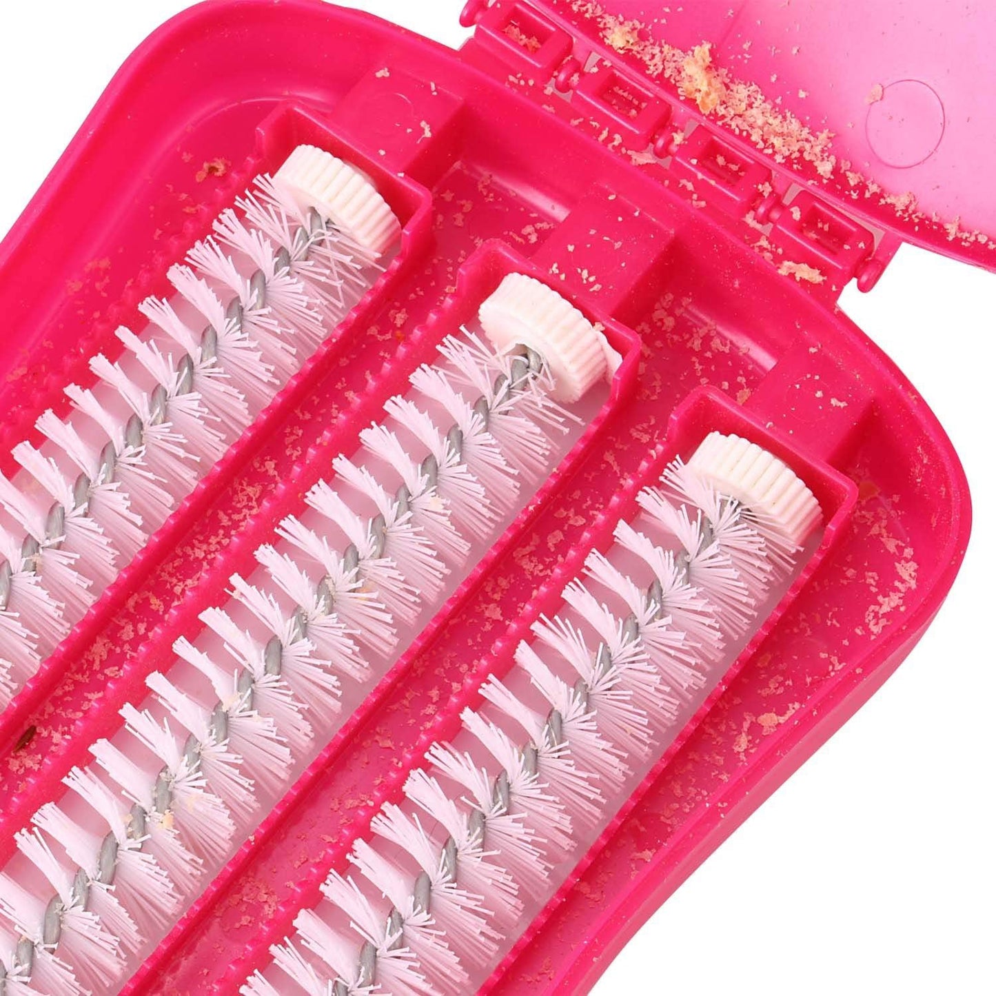 Plastic Handheld Carpet Roller Brush Cleaning with Dust Crumb Collector, Wet, and Dry Brush signaturekarts
